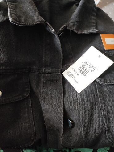 детская джинсовая куртка: Джинсовая куртка, Свободная модель, Осень-весна, XL (EU 42)