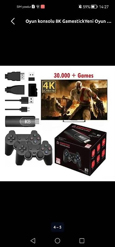 oyun seti: Gamecty K8 oyun konsol seti 40000 — 1