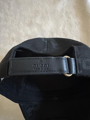 geyin: Kepka, Gucci, İşlənmiş, rəng - Qara, One size — 2