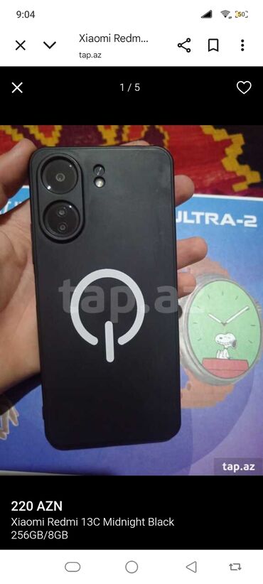 Audio: Redmi 13C, 256 GB, rəng - Qara, İki sim kartlı
