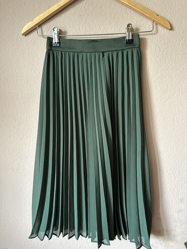 svecane plisirane haljine: XL (EU 42), Midi, color - Green