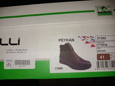 Botinka və botilyonlar: Ölçü: 41, rəng - Qəhvəyi, Yeni — 12