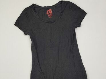 czarne t shirty i marynarka: T-shirt, Clockhouse, XS, stan - Dobry