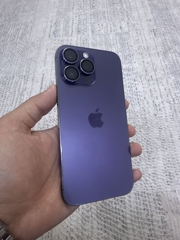 сотовые телефоны: IPhone 14 Pro Max, Колдонулган, 256 ГБ, Коргоочу айнек, Куту