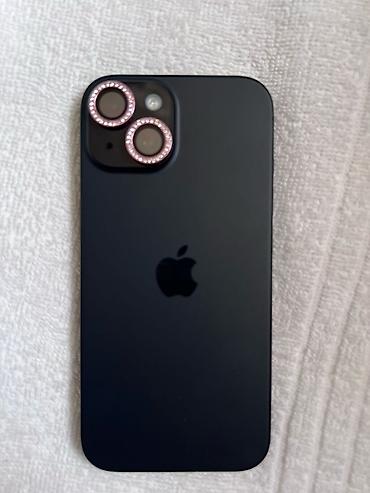 айфон даром: IPhone 15, Б/у, 128 ГБ, Черный, Защитное стекло, Чехол, Кабель, 96 % — 3