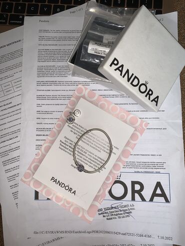 Бижутерия: Pandora qolbag& charm