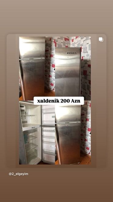 iki qapili soyuducular: 2 qapılı Toshiba Soyuducu Satılır, rəng - Boz