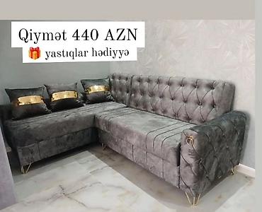 Divanlar: Künc divan, Yeni, Açılmayan, Bazasız, Parça, Şəhərdaxili pulsuz çatdırılma — 1