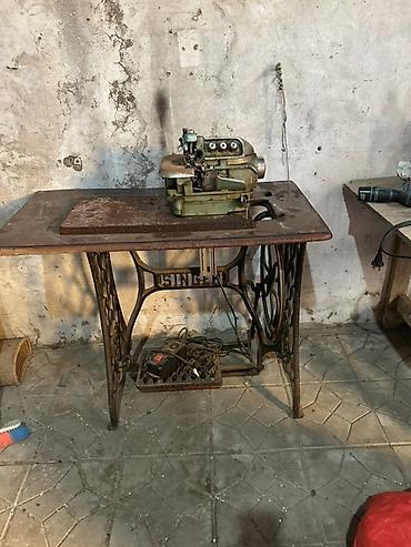 dikis masini: Overlok tikiş maşını (stol və ayaq bazası ilə) QİYMET RAZILAŞMA YOLU — 3