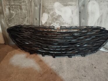 bmv maşın: Qara rəngdə, avtomobil üçün radiator barmaqlığı. Qabaq hissədən