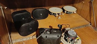 Dinamiklər və kolonkalar: Tavan və divar üçün akustik sistem dəsti - 4 ədəd tavan tipli dinamik — 4