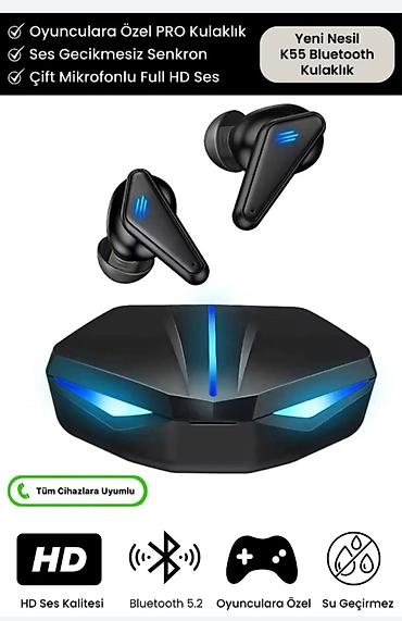 Qulaqcıqlar: Yeni Simsiz (Bluetooth) Qulaqcıqlar, rəng - Qara — 2