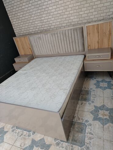 yataq otagi mebel: İkinəfərlik çarpayı, Bazasız, Matras ilə, Siyirməsiz, Türkiyə