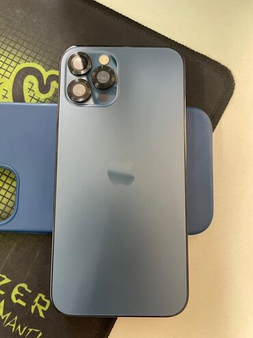 графические мониторы: IPhone 12 Pro Max, Pacific Blue, Чехол