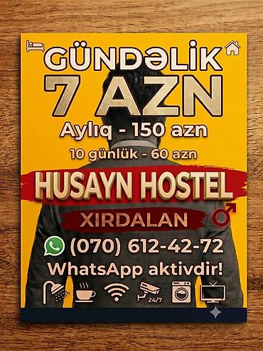 xankəndi kirayə: HUSAYN HOSTEL – Xırdalan - Gündəlik: 7 AZN - 10 günlük: 60 AZN - — 1