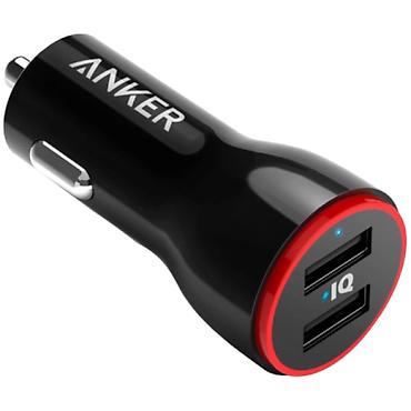 tab s10: Anker PowerDrive 2 24W 2-Port USB Avtomobil Şarj Cihazı (A2310) Yolda — 1
