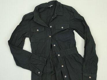 czarne luźne t shirty: Пальто жіноче, H&M, 2XS, стан - Хороший