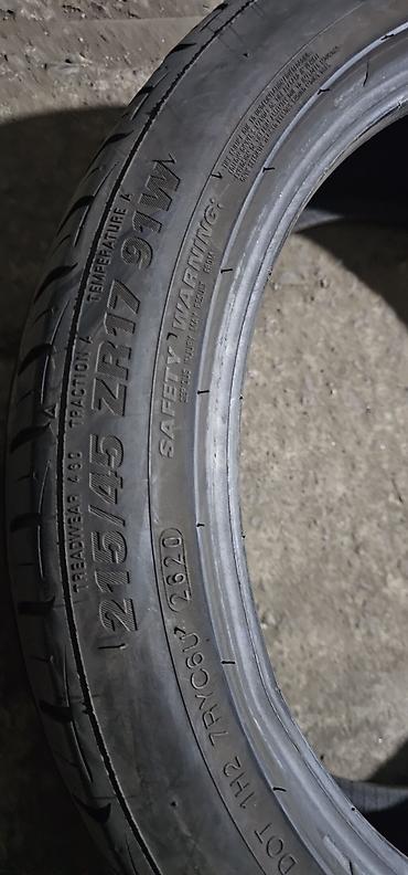 41 5: Шины 215 / 45 / R 17, Лето, Б/у, 1 шт, Легковые, Корея, Kumho — 3
