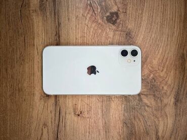 быу телевизор: IPhone 11, Колдонулган, Ак, Заряддоочу түзүлүш, Каптама, Кабель, 82 %