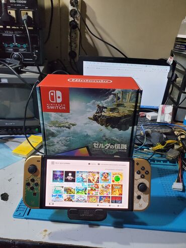 стиральный машина полу автомат бу: Nintendo switch oled чипованный (прошитый) 64гб+256гб полный