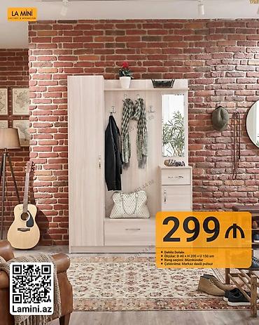 skaf dolab: Dəhliz dolabı – La Mini - Ölçülər: E 40 × H 200 × U 150 sm - Rəng — 1