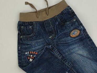 cropp koszulka oversize: Spodnie jeansowe, Topolino, 6-9 miesięcy, stan - Idealny