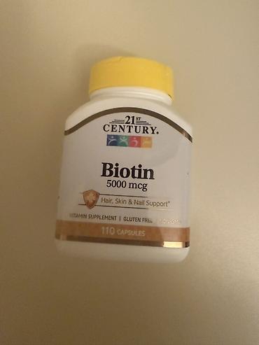 dikalar: Məhsul: 21st Century Biotin 5000 mcg – 110 kapsul Həm kişilər həmdə — 1