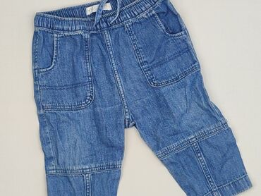 kurtka zimowa dla chlopca hm: Denim pants, 6-9 months, condition - Very good