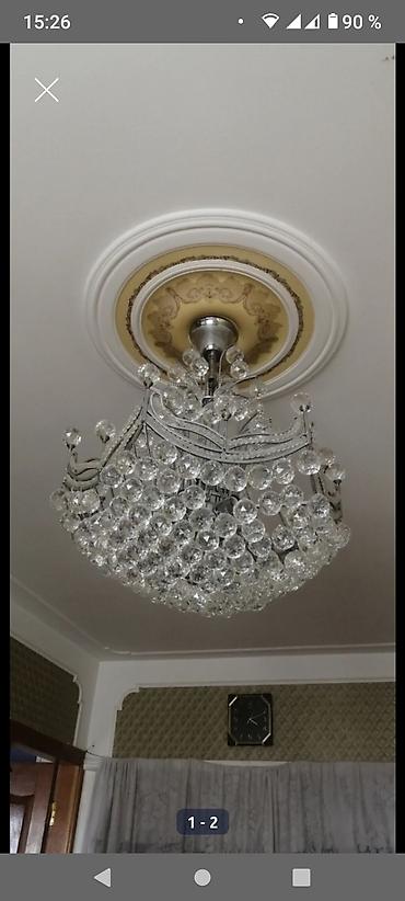 Çılçıraq, 10 və daha çox lampa, Xrustal