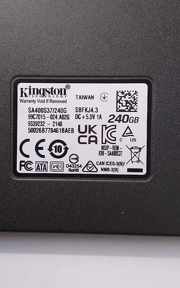 disk 14: Kingston SSDNow A400 240GB 2.5" SATA III SSD - Model: SA400S37/240G - — 3