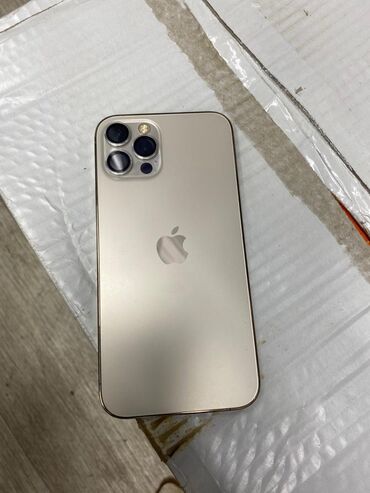 чехлы для телефонов для девочек: IPhone 12 Pro, Колдонулган, 128 ГБ, Алтын, Коргоочу айнек, Каптама, 100 %