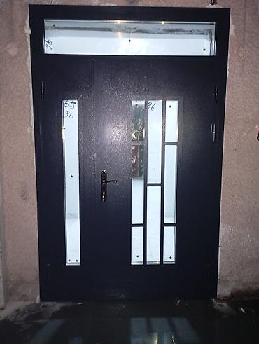 Двери для домов и квартир: Двери для домов и квартир, Металлическая, Двухстворчатая, Со стеклом, цвет - Белый — 2