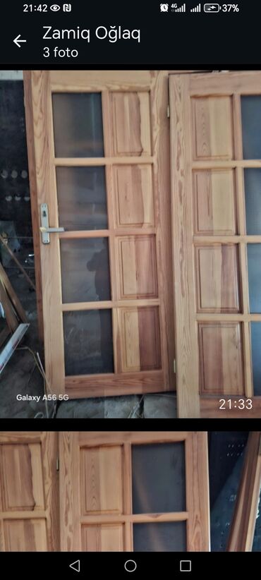 Otaq qapıları: Yataq otağı üçün İşlənmiş Otaq qapısı Zamok ilə, Ünvandan götürmə