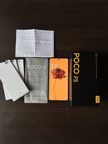 телефонный номер: Poco F5, Б/у, 256 ГБ, цвет - Черный, 2 SIM