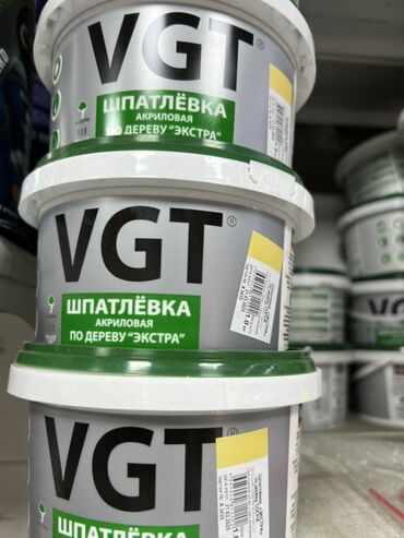Гидроизоляционные материалы: Шпатлевка акриловая VGT по дереву "Экстра" предназначена для
