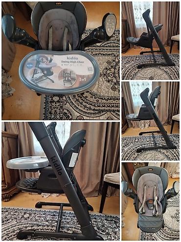 Yemək masaları, oturacaqları: Kidilo markalı bu yelləncəkli hündür oturacaq uşağınız üçün rahat və — 1