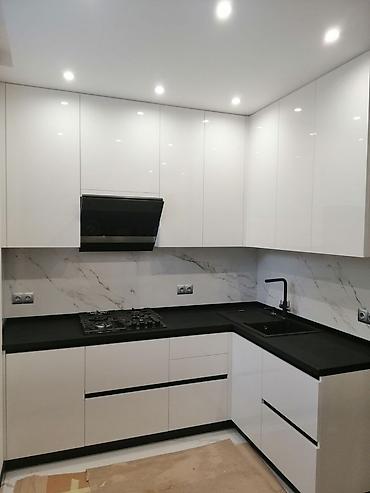 Sifarişlə mətbəx mebeli: Sifarişlə mətbəx dəsti, Özü çəkən petlələr, MDF, Kredit yoxdur — 9