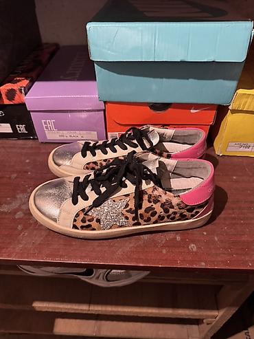 голден гус: Кроссовки, 39, Golden Goose, Б/у, цвет - Серебристый, Самовывоз — 3