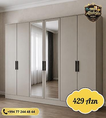 demir seyf qapi: Yeni, 6 qapı, Güzgülü, Açılan, Düz dolab — 1