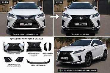 расширитель арок: Комплект переднего обвеса F Sport для Lexus RX (рестайлинг внешнего — 3