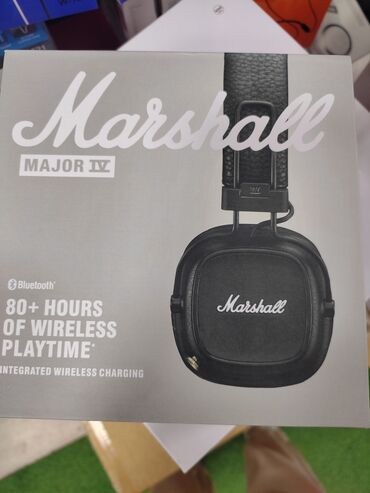 наушники marshall mid bluetooth black: Накладные, Marshall, Новый, Беспроводные (Bluetooth), Классические