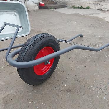 Садово-строительные тачки и тележки: Садово-строительная тачка и тележка, Стальная, Одноколесная, Новый, В розницу — 9