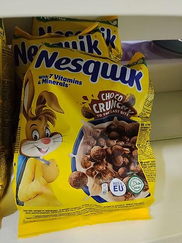 шоколо: Nesquik Choco Crunch – шоколадные хрустящие шарики для завтрака. - — 1