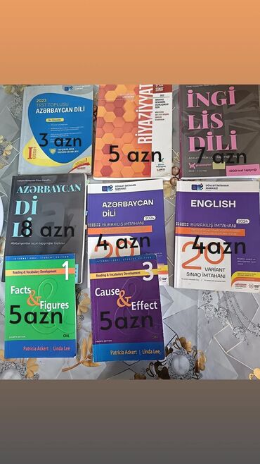 Ümumi Tarix: Az dili 1 ci hissə-3 azn Riyaziyyat güvən 9-cu sinif-5azn Az dili