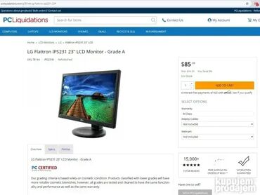 Monitori: *** AKCIJA *** 0320 Monitor LG Flatron IPS231P: -Rezolucija 1920 x — 8
