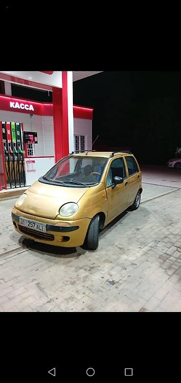 арзан матиз 1: Daewoo Matiz: 1995 г., 0.8 л, Кол менен иштөөчү, Бензин, Хетчбек — 1