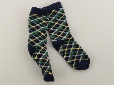 skarpetki dziecięce czarne: Socks, 16–18, condition - Good