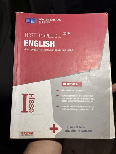 hobbi: Dövlət İmtahan Mərkəzi İngilis Dili Test Toplusu 1 ci Hissə 2019 il