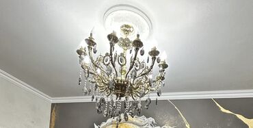 Tekstil: Çılçıraq, 10 və daha çox lampa, Metal