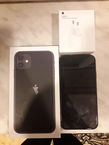 Apple iPhone: IPhone 11, 128 ГБ, Space Gray, Гарантия, Отпечаток пальца, Беспроводная зарядка